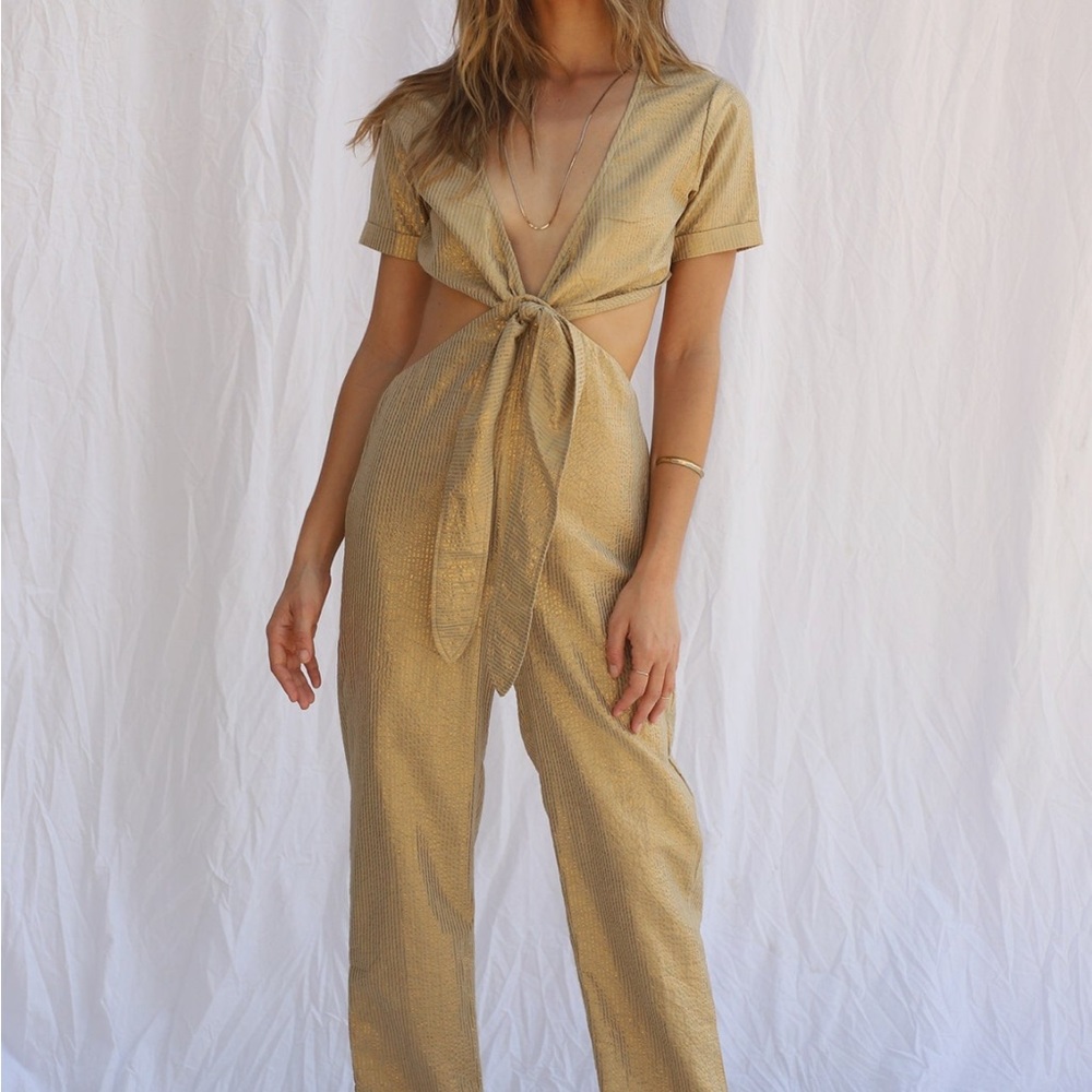 Jen’s Pirate Booty | Gold cut out jumpsuit